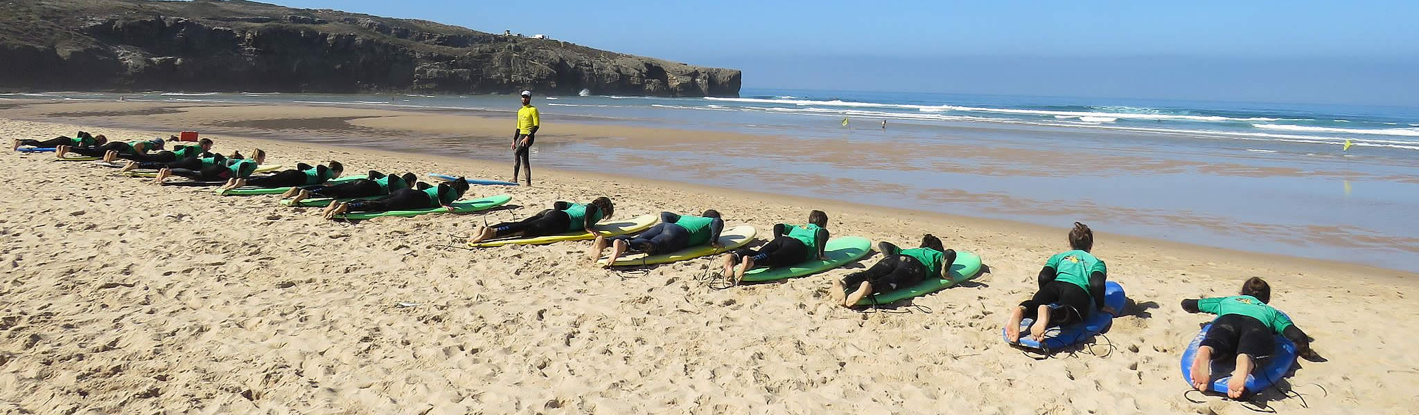 Praia de Odeceixe vista aérea, Costa Vicentina, Algarve
